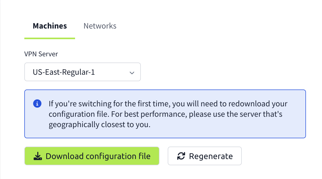 Screenshot of Try Hack Me's OpenVPN download page